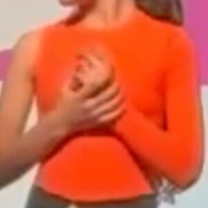 One sleeve orange dance leotard